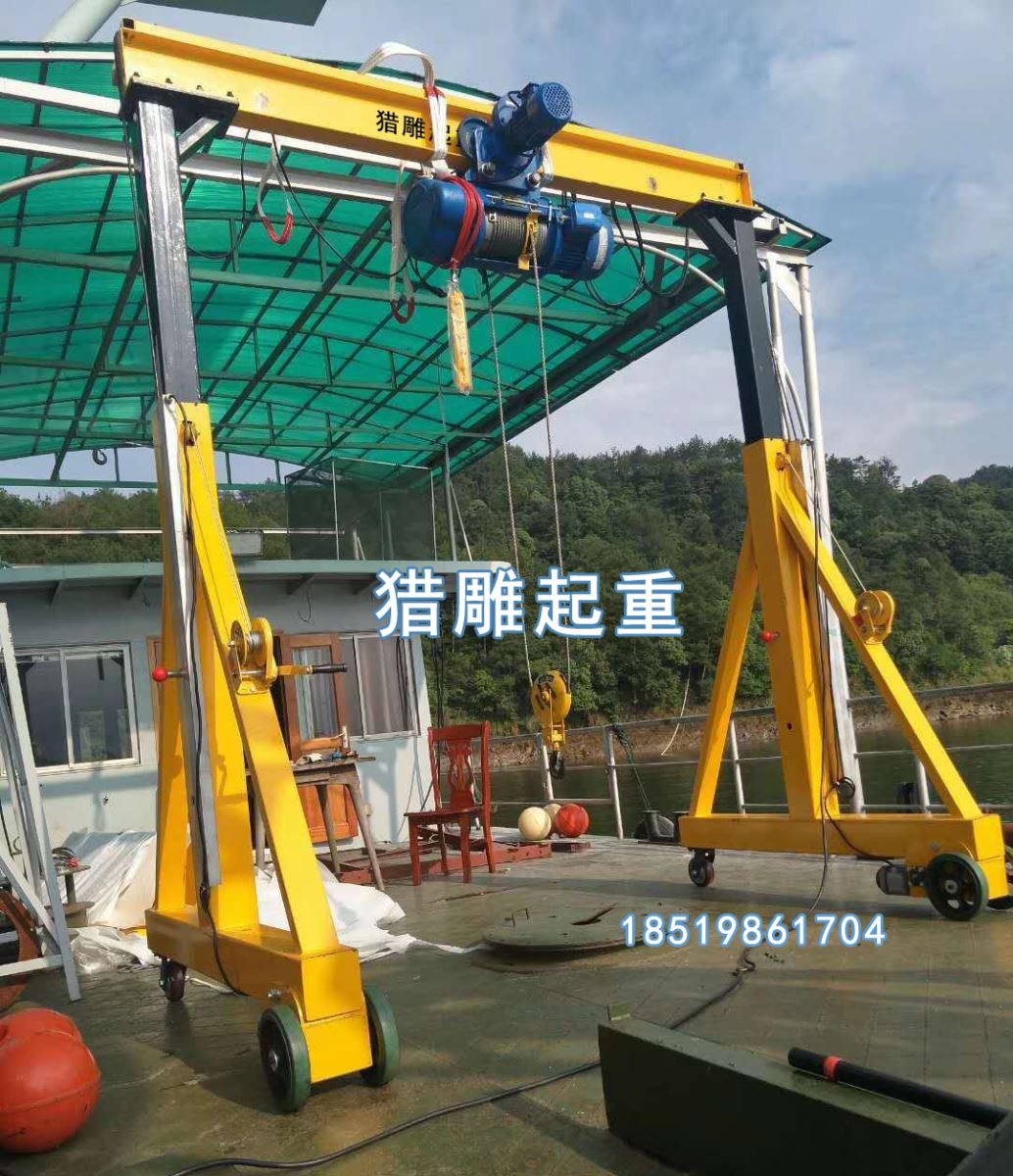 可升降電動移動龍門吊實拍圖